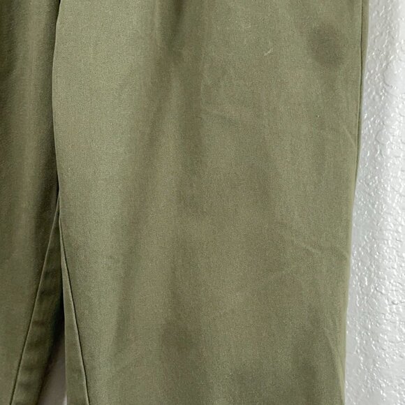 Fred Perry Drawstring Twill Jogger Elastic Waist Pants in Khaki Green Men's 36" - Picture 4 of 9
